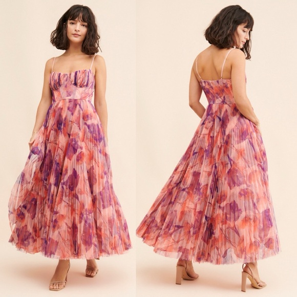 anthropologie hutch pleated sweetheart dress Anthropologie Hutch Pleated Sweetheart Midi Dress Plus Size 20 Navy New Finds For You